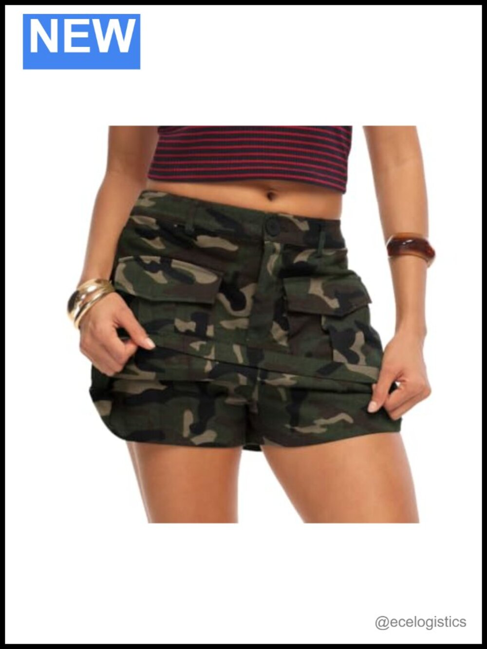 High Waisted Cargo Skort with Pockets Women's Utility Mini Skirt with Shorts